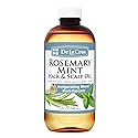 De La Cruz Rosemary Mint Oil Blend for Hair & Scalp - Revitalizing Formula with Castor, Avocado and Olive Oils- Naturally Moisturizing - 8 FL OZ
