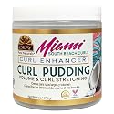 OKAY Miami South Beach Curls Curl Enhancer Curl Pudding 6 oz - Moisturizing Curl Defining Cream for Curly, Coily & Wavy Hair - Frizz Control, Deep