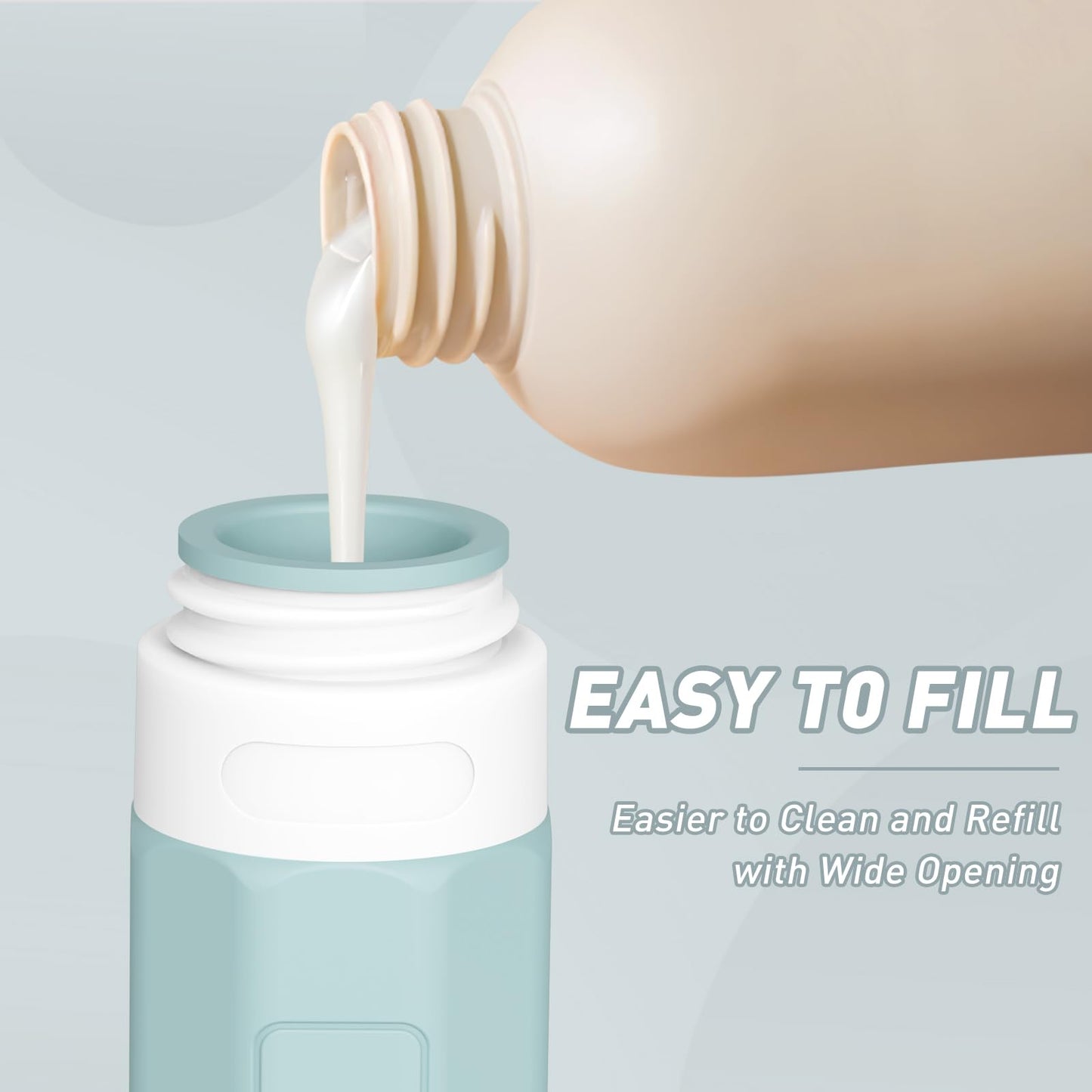 Redfly Travel Bottles for Toiletries, Tsa Approved 3oz Travel Size Containers, Leak Proof Travel Size Toiletries Bottles Silicone, BPA Free Refillable Beauty and Personal Care Redfly