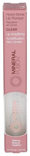 Mineral Fusion Hydro-Shine Lip Gloss Plumper, Clear, 0.15 Ounce