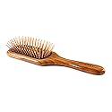 Bass Brushes | Style & Detangle Hair Brush | Professional Grade Nylon Pin | Pure Bamboo Handle | Small Paddle | Solid Finish | Mode SPB - DB, Assorted