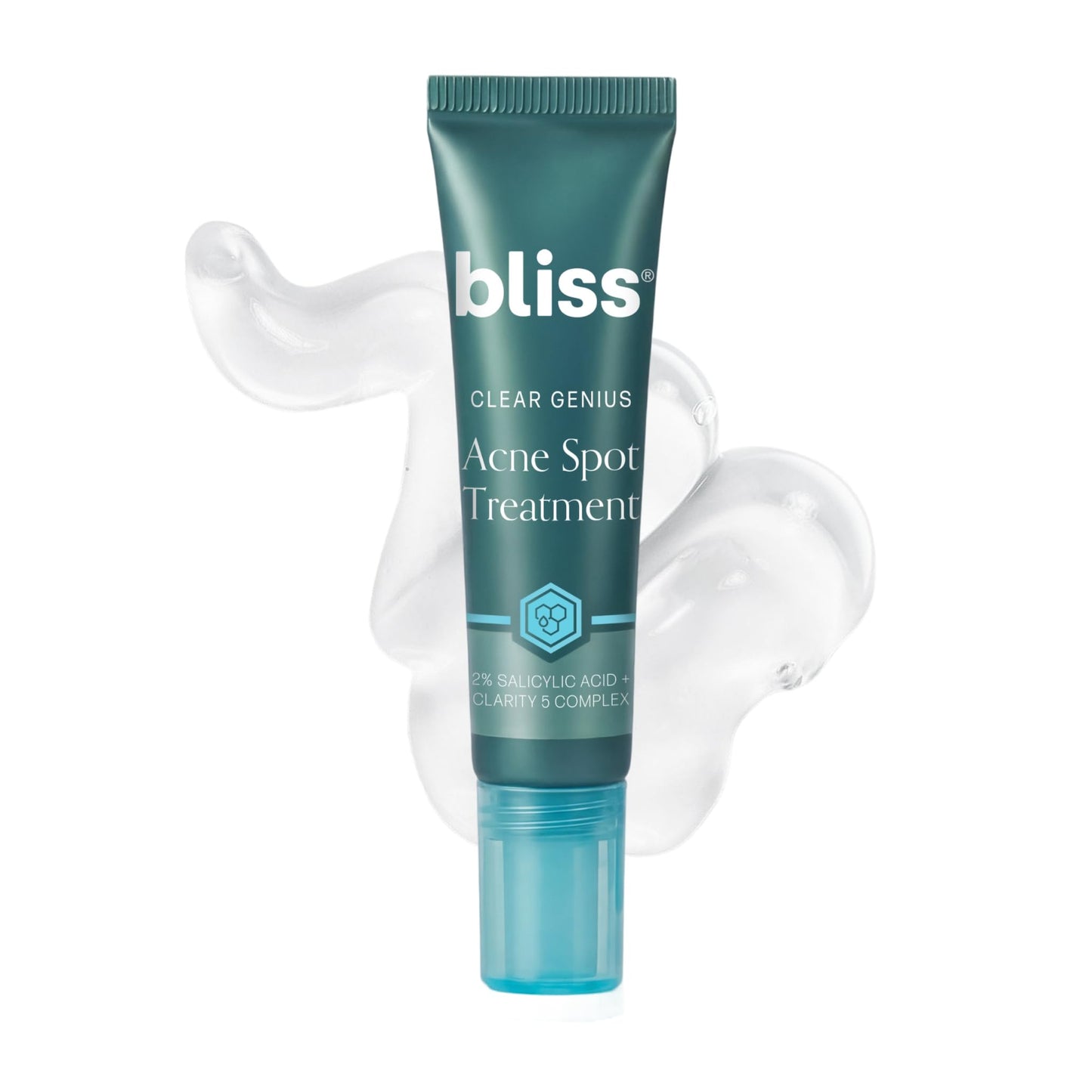 Bliss Clear Genius Acne Spot Treatment - Maximum Strength 2% Salicylic Acid Shrinks Blemishes - Clean, Vegan, Cruelty-Free, 0.5 Fl Oz
