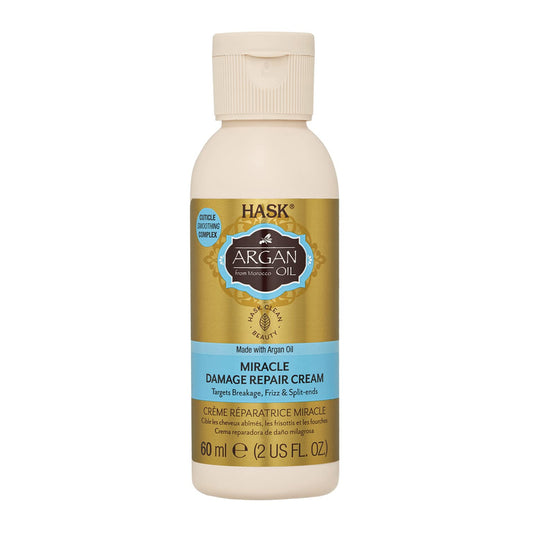 HASK ARGAN OIL Miracle Damage Repair Cream for all hair types, color safe, gluten free, sulfate free, paraben free
