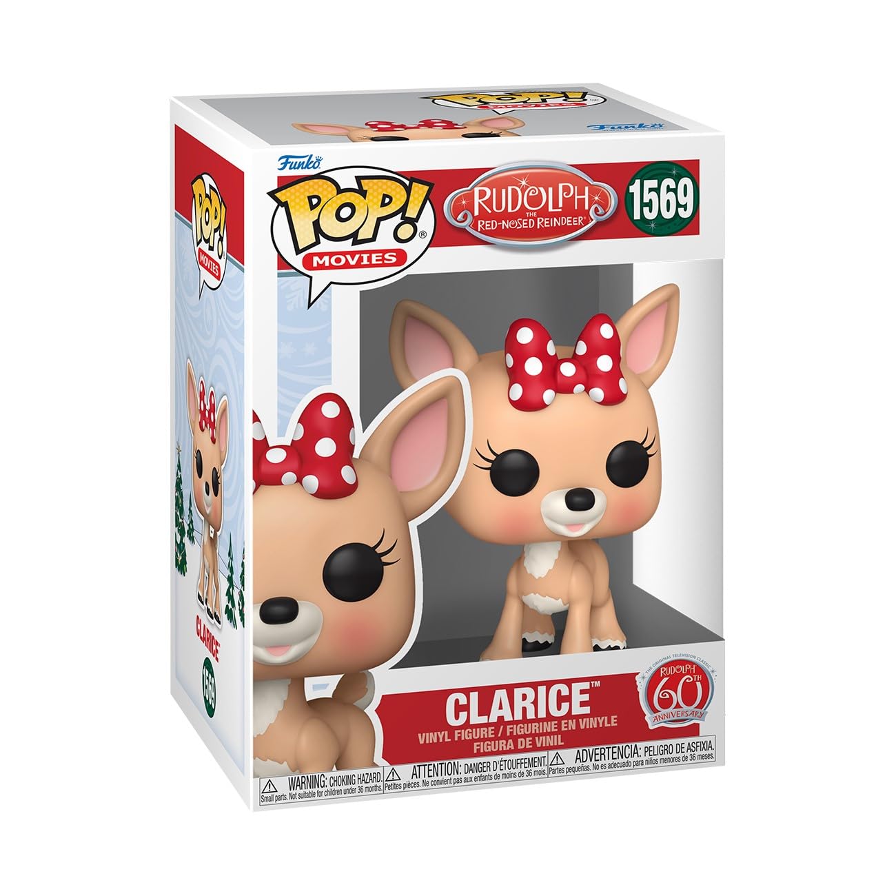 Funko POP Movies: Rudolph - Clarice - Rudolph The Red-Nosed Reindeer - Collectable Vinyl Figure - Gift Idea - Official Merchandise - for Kids…