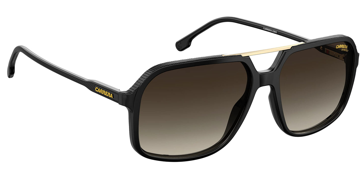 Carrera 229/S Black/Brown Shaded 59/16/145 unisex Sunglasses