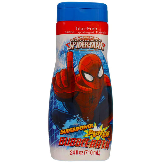 Spiderman Bubble Bath 24 Ounce Superpower Punch (709ml) (2 Pack)