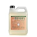 MRS. MEYER'S CLEAN DAY Hand Soap Refill, Made with Essential Oils, Geranium, 33 fl. oz