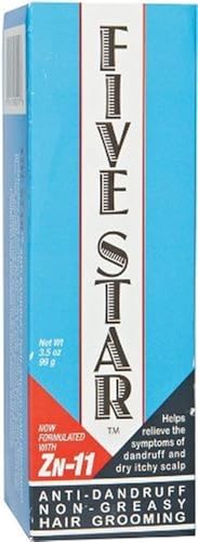 Sulfur8 Five Star Anti Dandruff Non Greasy Hair Grooming, 3.5 oz (Pack of 9)