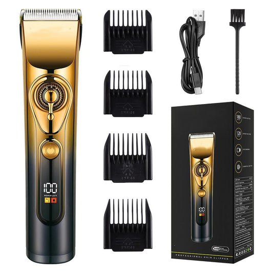 Electric Hair Clippers for Men, Cordless Hair/Beard Trimmer Set with 4 Guide Combs,LED Display,High Speed Motor Cutting Kit for Family Kids Beauty and Personal Care QDKVTNDJZ