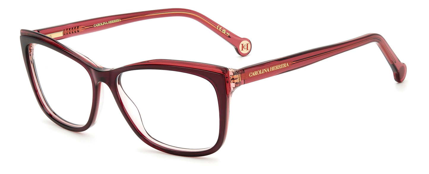 Carolina Herrera Unisex Vista Glasses Her 0208 C8c 55/14/145 Women's Sunglasses, C8C/34 Burgundy Red, 55, C8c/34 Burgundy Red, 55
