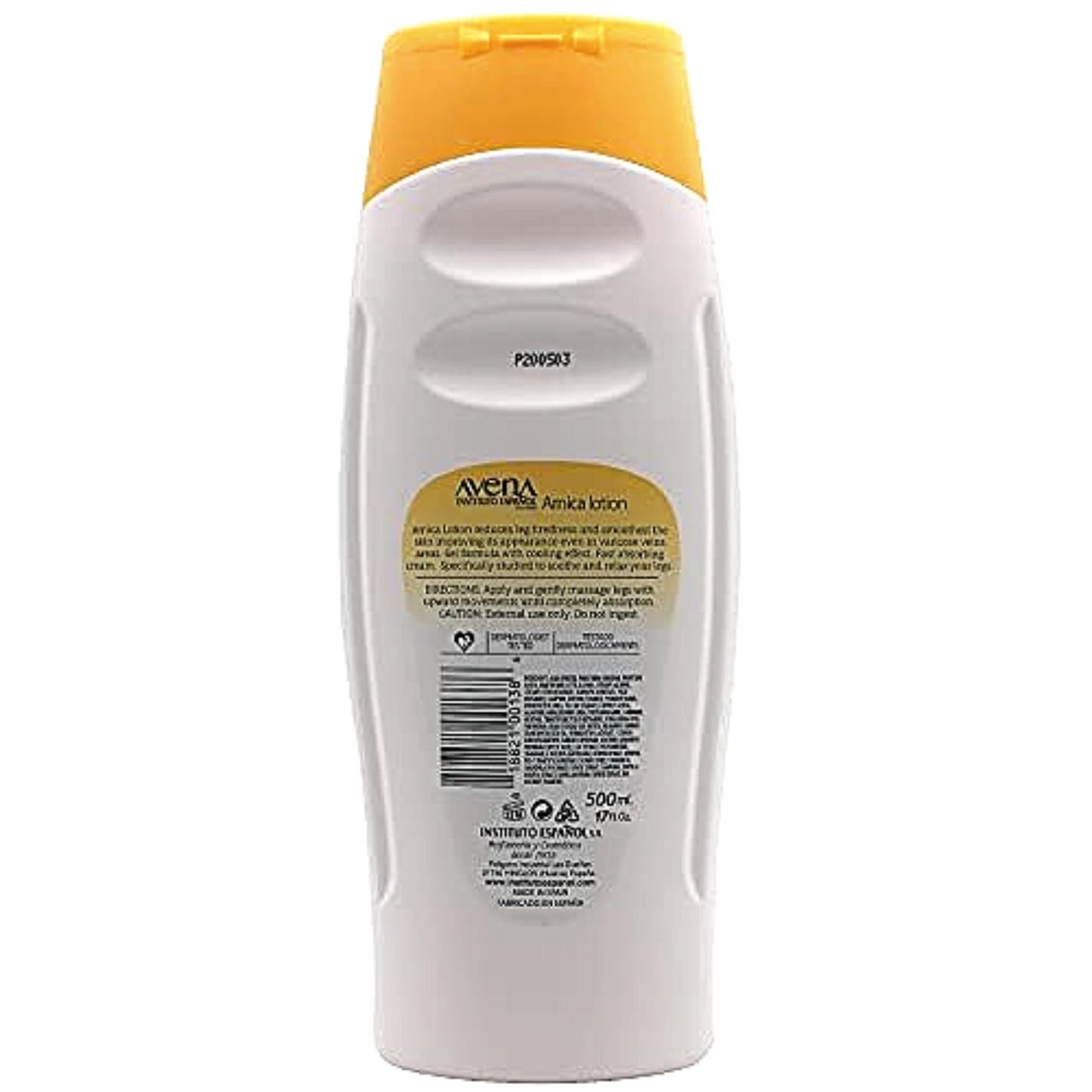 Avena Instituto Espanol Arnica Lotion Tired Legs, Improves Skin Appearance, Even Varicose Veins Areas, Refreshes Legs, 2-Pack of 17 FL Oz each, 2
