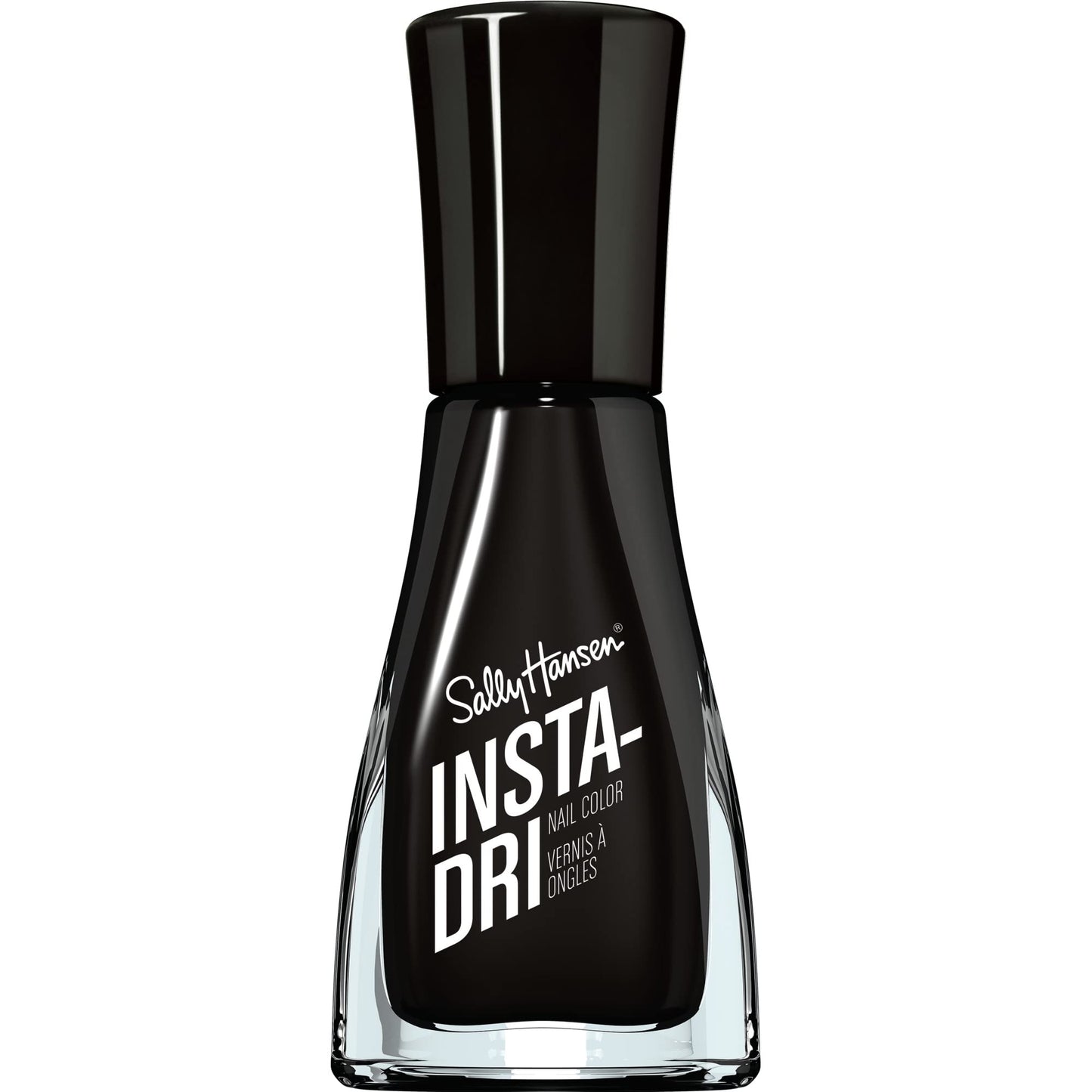 Sally Hansen Insta-Dri, Back to Black, Quick Dry, Long Lasting, Opaque, ShinyBlack Nail Polish