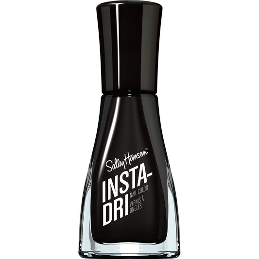 Sally Hansen Insta-Dri, Back to Black, Quick Dry, Long Lasting, Opaque, ShinyBlack Nail Polish