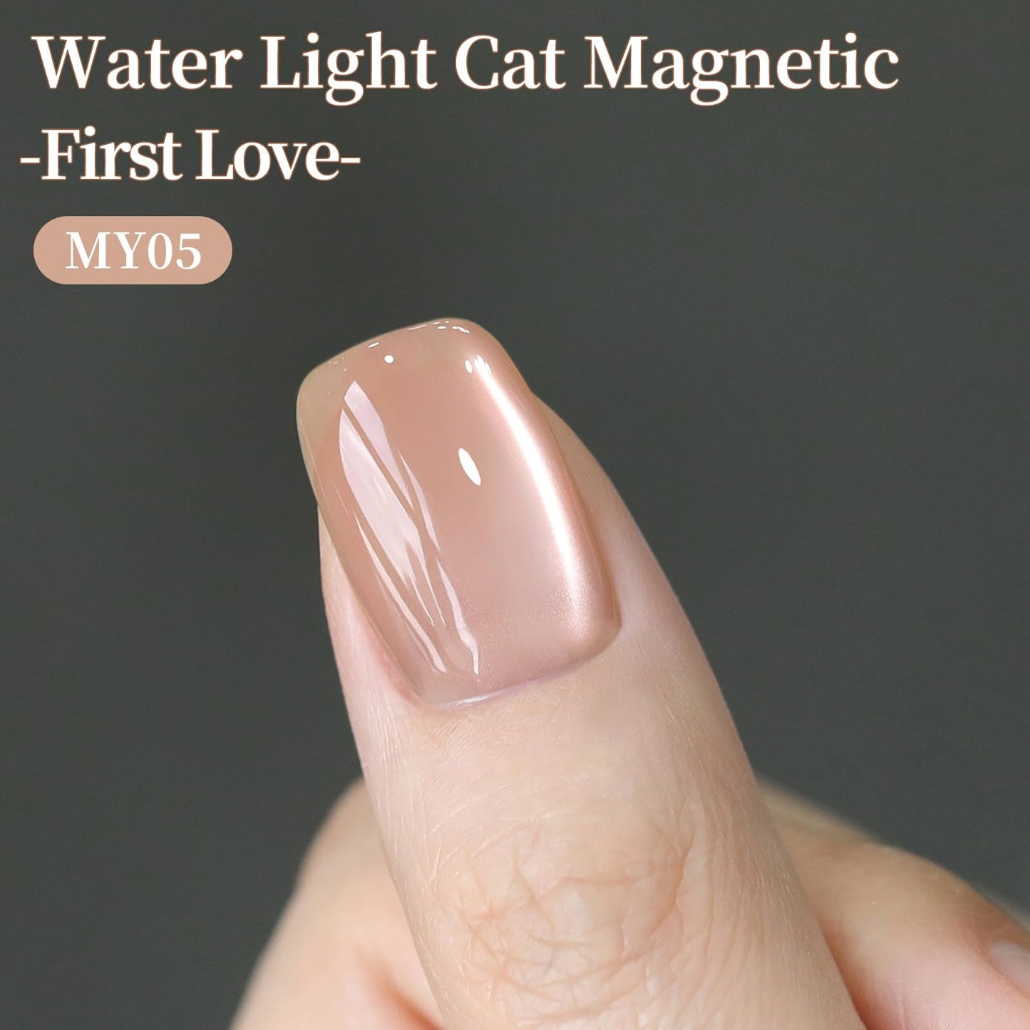 BORN PRETTY Cat Magnetic Eye Gel Nail Polish,15ML Water Light Brown Magnetic Shimmer Glitter Holographic Gel Polish Jelly Glass Crystal Nail Polish Beauty and Personal Care Born Pretty