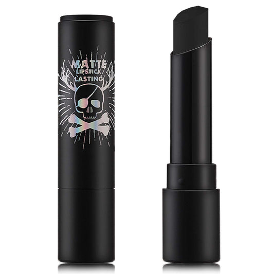 Fusang Black Stick, High Pigmented Long-Lasting Matte Lipstick, Waterproof Body Paint for Halloween, Cosplay, Zombie Makeup