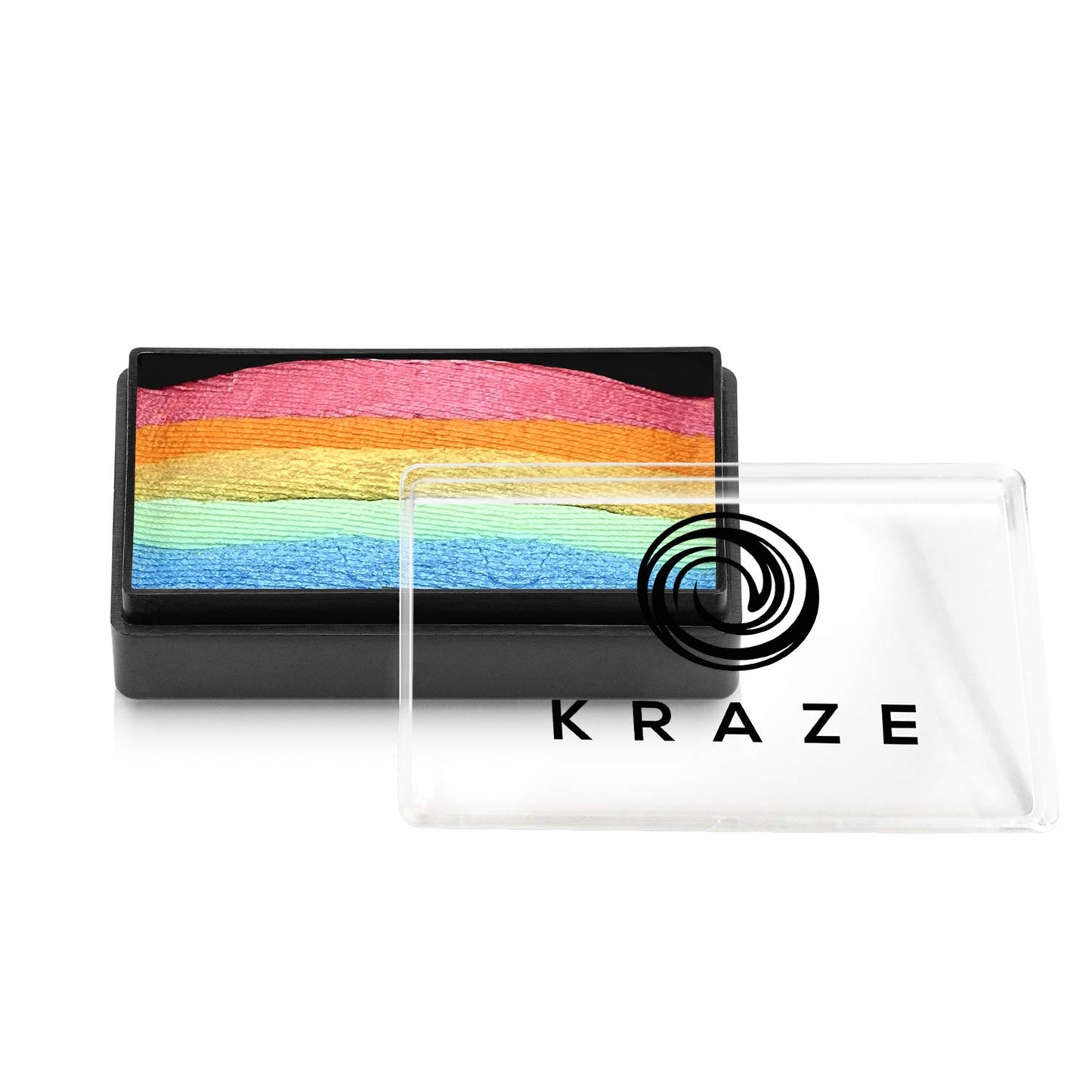 Kraze FX Dome Stroke - Sherbet Punch (25 gm), Professional 1-Stroke Split Cake, Hypoallergenic, Non-Toxic, Water Activated Face & Body Painting Makeup
