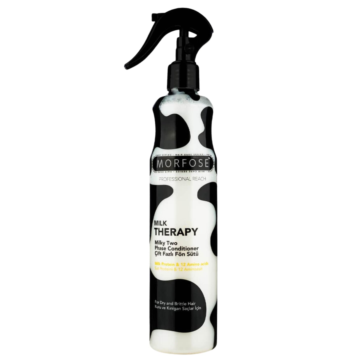 Morfose Professional Two Phase Leave-in Conditioner for Dry, Damaged, or Brittle Strands, Repairs and Protects, Damage, and Split Ends, 13.52 Fl Oz