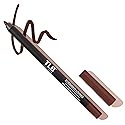 The Lip Bar - Lip Liner, Straight Living (Deep Brown) - High Pigment & Super Creamy - Smudge Proof & Water Resistant - Jojoba Oil, Aloe Vera, Coconut