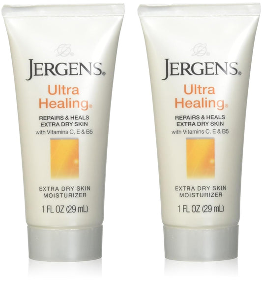 Jergens Ultra Healing Dry Skin Moisturizer, Travel Size Body and Hand Lotion, for Extra Dry Skin, Use After Washing Hands, HYDRALUCENCE blend
