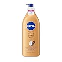 NIVEA Cocoa Butter Body Lotion for Dry Skin with Hyaluronic Acid, Cocoa Butter and Deep Nourishing Serum, 72-Hour Body Moisturizer, 16.9 Fl Oz Pump
