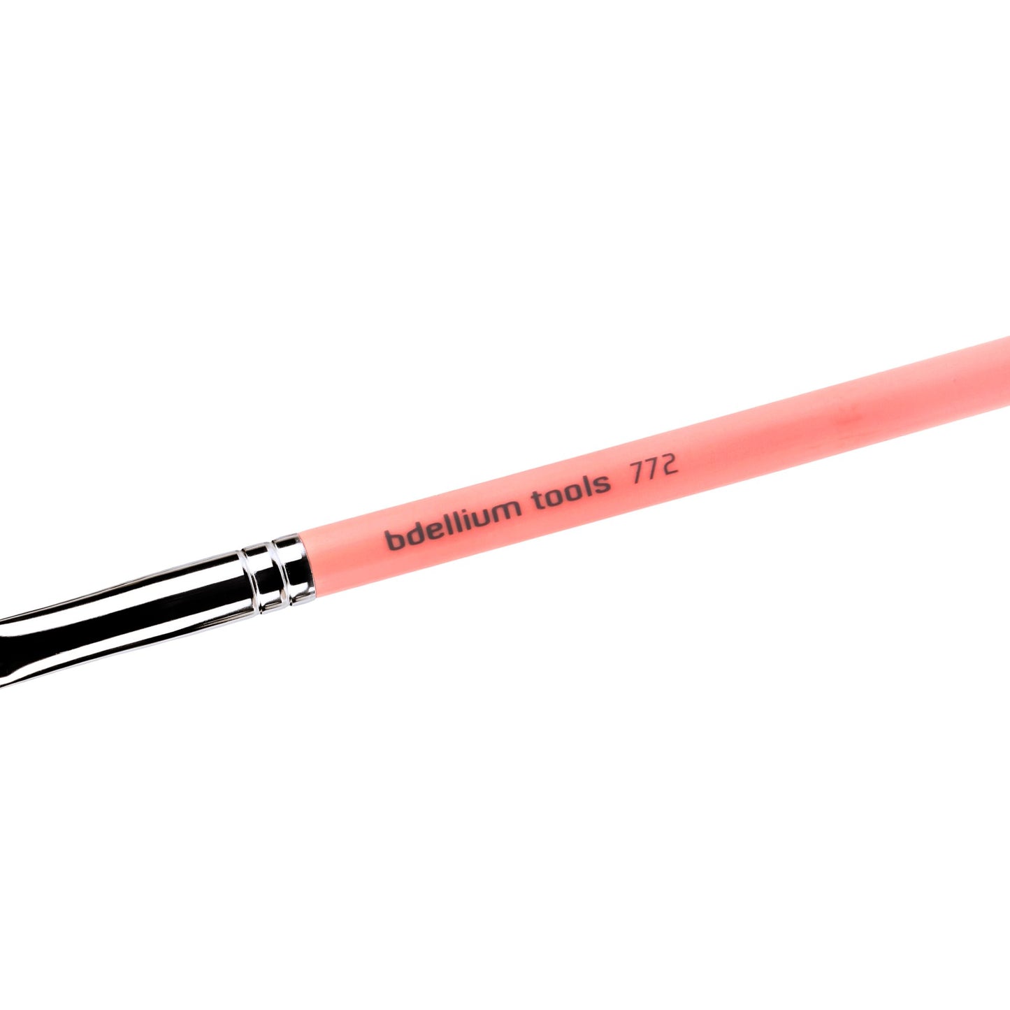 Bdellium Tools Professional Makeup Brush - Pink Bambu Series 772 Small Shader - With Soft Synthetic Fibers, For Precise & Quick Shading (Pink, 1pc)