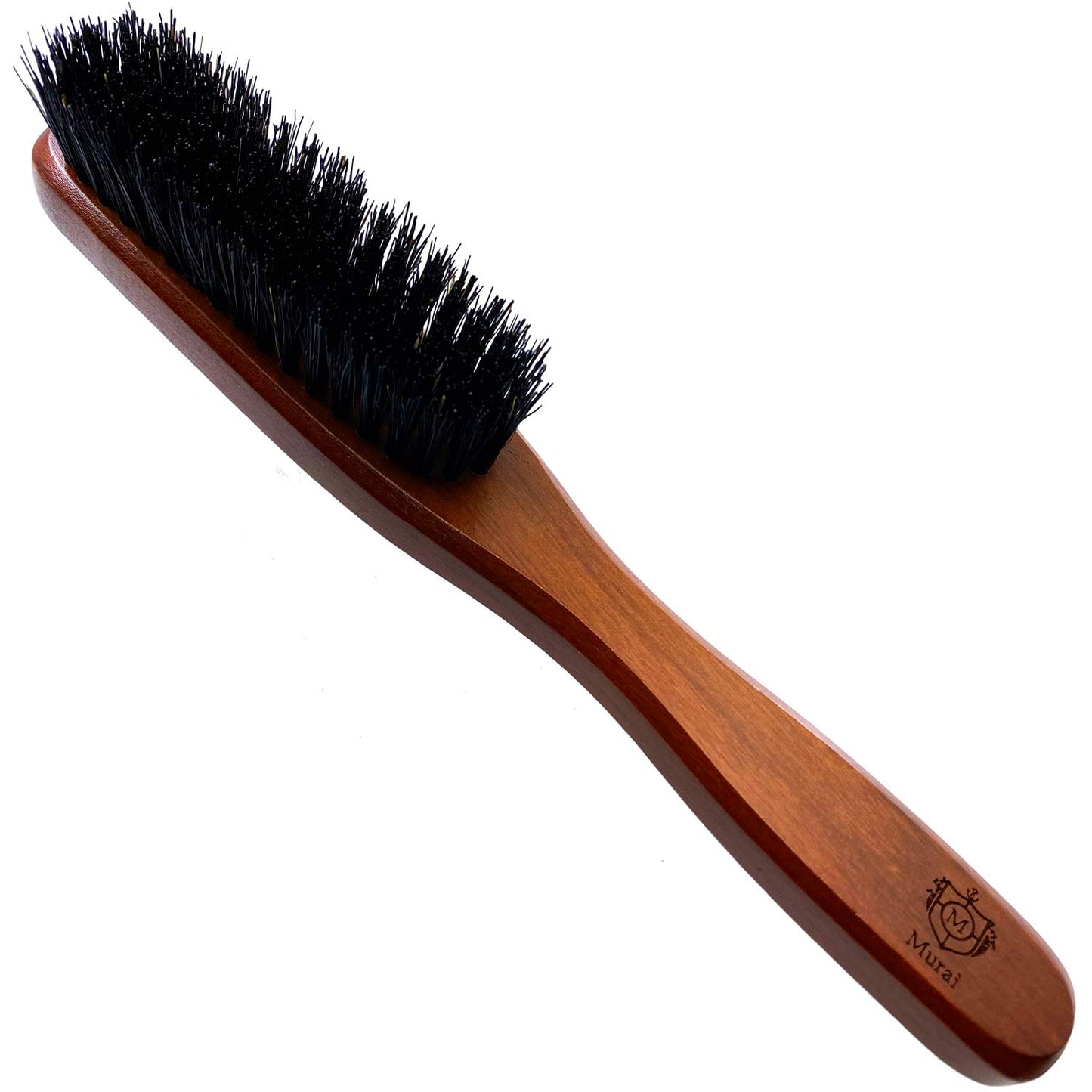 Murai Beard Kit for Men Gift Set Mens Beard Grooming Kit - Military Paddle Hair Brush, Large Handle Beard Brush, Pocket Sized Oval Beard Brush, Wood