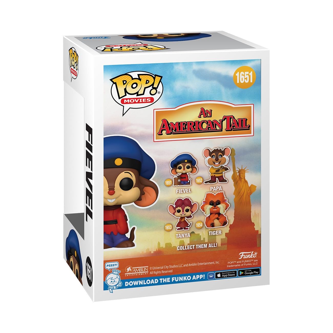 Funko POP Movies: American Tail - Fievel Mousekewitz - an American Tail - Collectable Vinyl Figure - Gift Idea - Official Merchandise - for Kids…