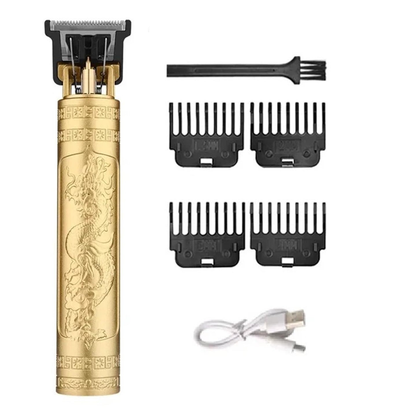 Razors T9 Hair Clipper Beard Shaving Body Hair Trimmer Clippers Electric Hair Cutting Machine Professional Barber Men Trimmer Shaver(Gold Dragon A) Beauty and Personal Care EWKYLSEM