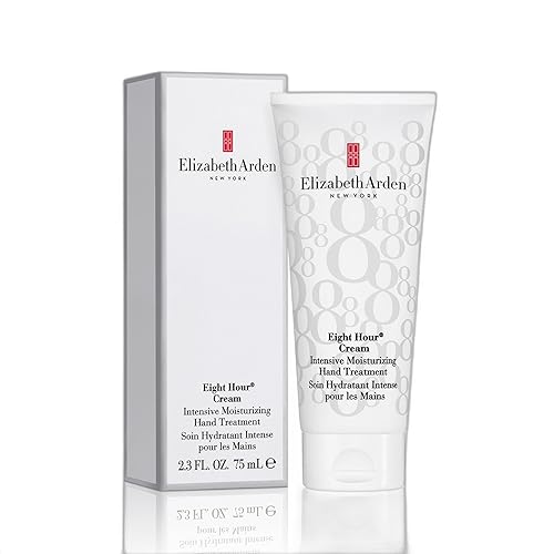 Elizabeth Arden Eight Hour Cream Intensive Moisturizing Hand Treatment, Travel Size Moisturizer, Rich Lotion for Dry, Cracked Skin, Non-Greasy, 2.3 oz
