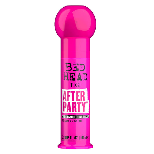 TIGI Bed Head After Party Super Smoothing Cream - Anti Frizz Hair Styling Product, Humidity Protection for Frizzy, Dull, or Coarse Hair, 3.38 fl oz