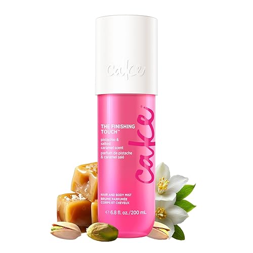 Cake Beauty Hair & Body Mist, The Finishing Touch - Pistachio & Salted Caramel Scent - Infused with Vitamin E & Argan Oil - For All Skin & Hair Types
