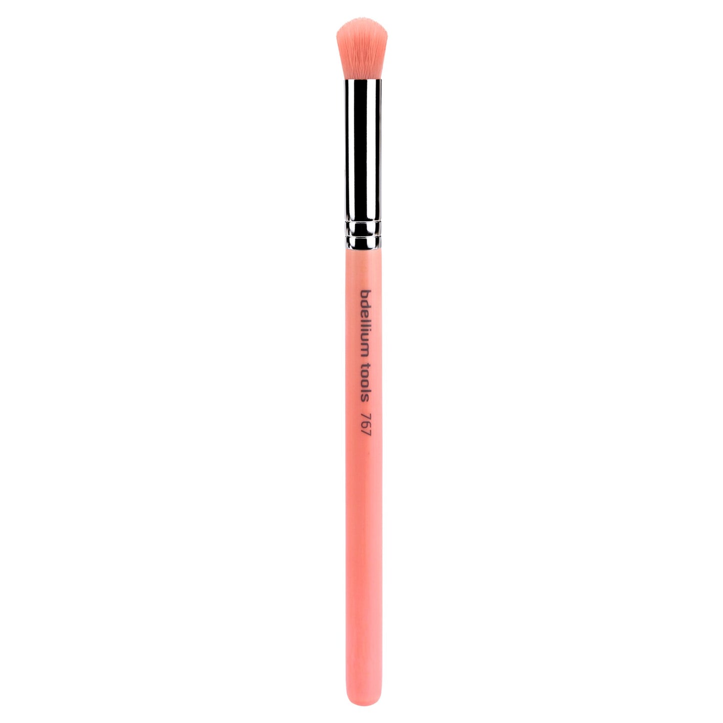 Bdellium Tools Professional Makeup Brush - Pink Bambu Series 767 Round Dome Blender - With Soft Synthetic Fibers, For Blending & Smoothing (Pink, 1pc)