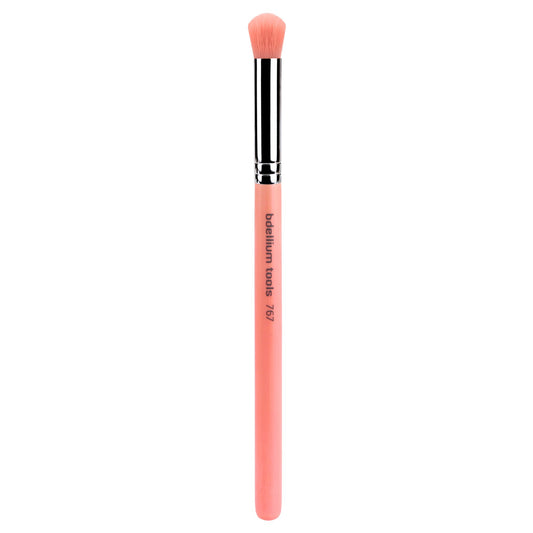 Bdellium Tools Professional Makeup Brush - Pink Bambu Series 767 Round Dome Blender - With Soft Synthetic Fibers, For Blending & Smoothing (Pink, 1pc)