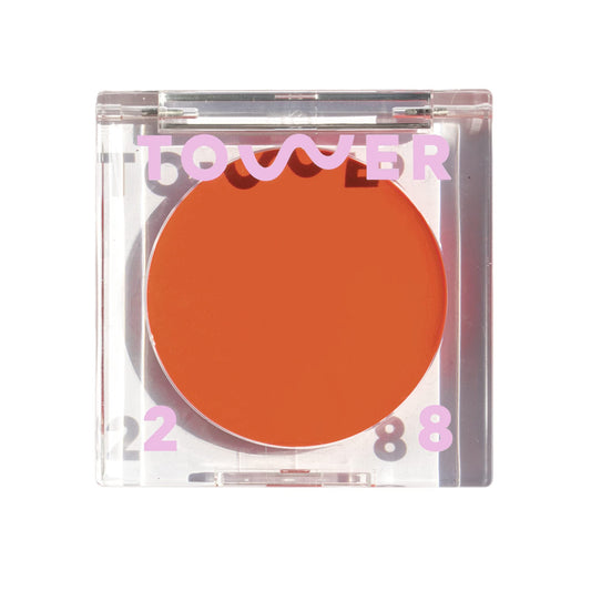 Tower 28 Beauty BeachPlease Cream Blush for Cheeks and Lips - Multi-Purpose Lip and Cheek Tint in Orange Blush - for Sensitive Skin - Color GOLDEN