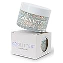 Goolitter Face, Body & Hair Holographic Clear White Glitter Gel [Snowy Cloud] 2oz (60mL) | Chunky | K-Beauty | Halloween, Festival, EDM, Rave, Party