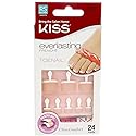 Kiss Everlasting French Toenail Kit Real Short 24 Nail (6 Pack)