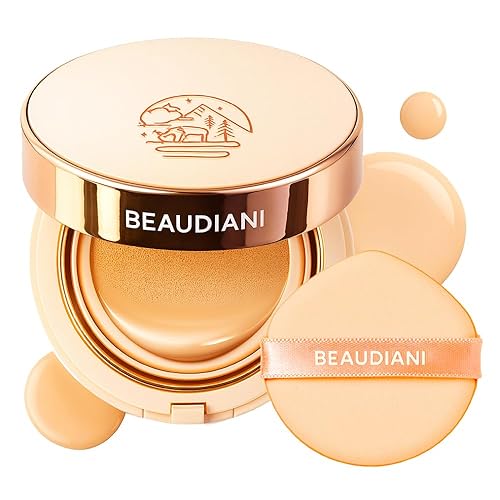 BEAUDIANI Natural Coverage - Mesh Tight Up Cushion - Korean Cushion Foundation, Semi-Matte Radiance, Long-lasting, Travel-Friendly Design (02