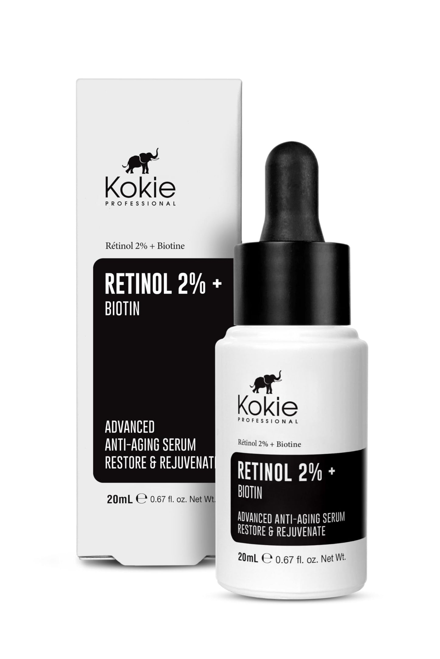 Kokie Retinol 2% + Biotin Serum