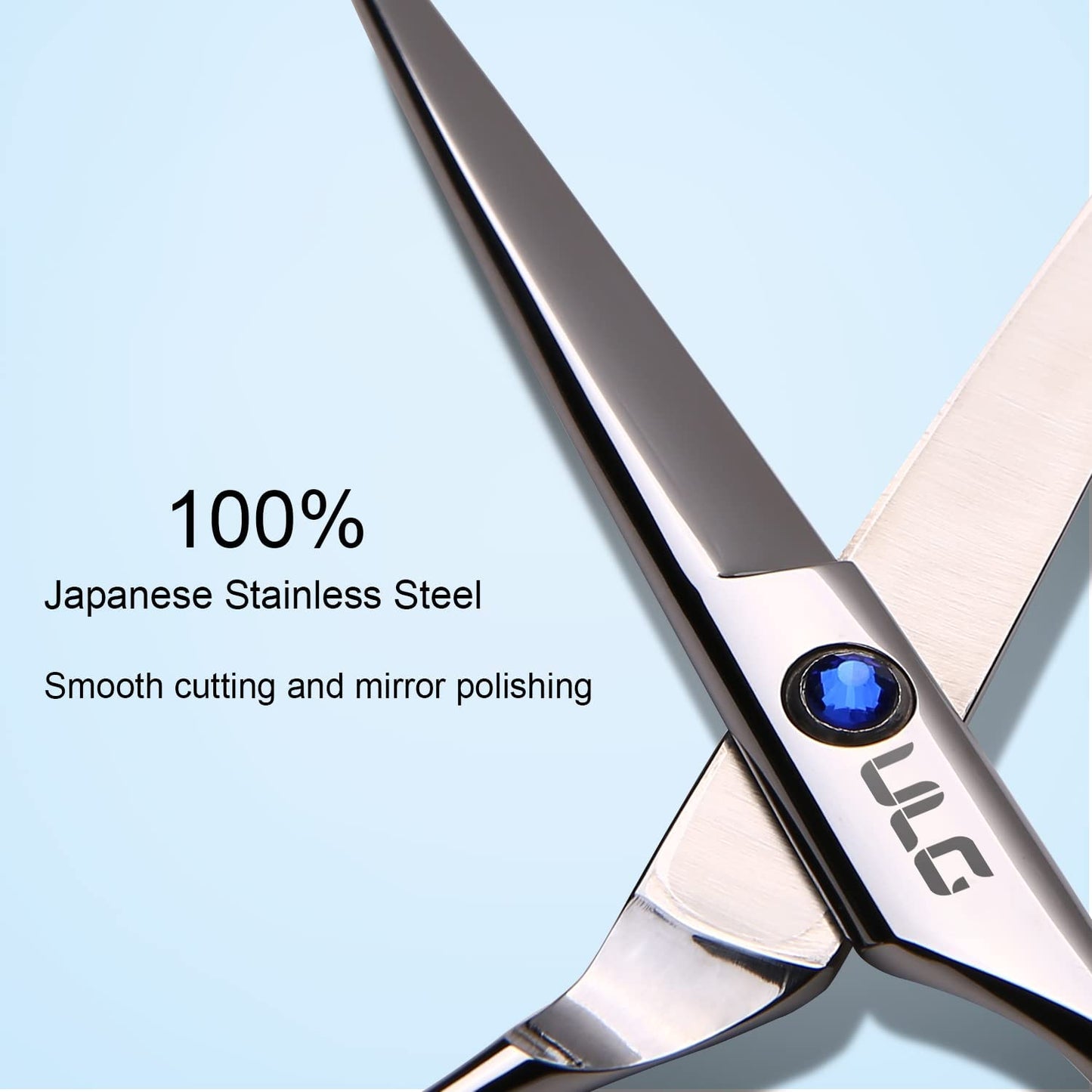 Hair Cutting Scissors, ULG Professional Hair Scissors 6.5 inch Right-Hand Razor Edge Barber Shears Salon Hair Cutting Shears Made of Japanese Beauty and Personal Care ULG