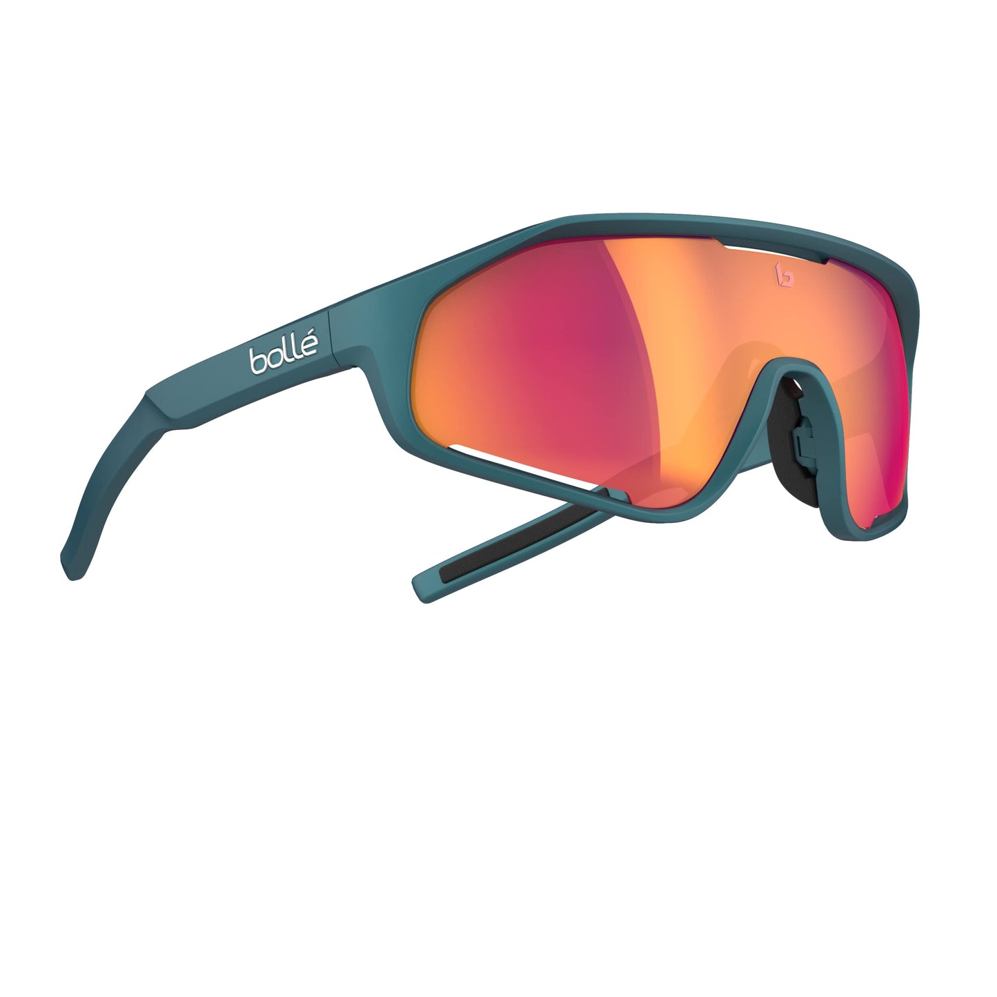 Bollé - SHIFTER, Creator Teal Metallic, Volt+ Ruby Polarized, Medium, Sunglasses, Unisex, Adult