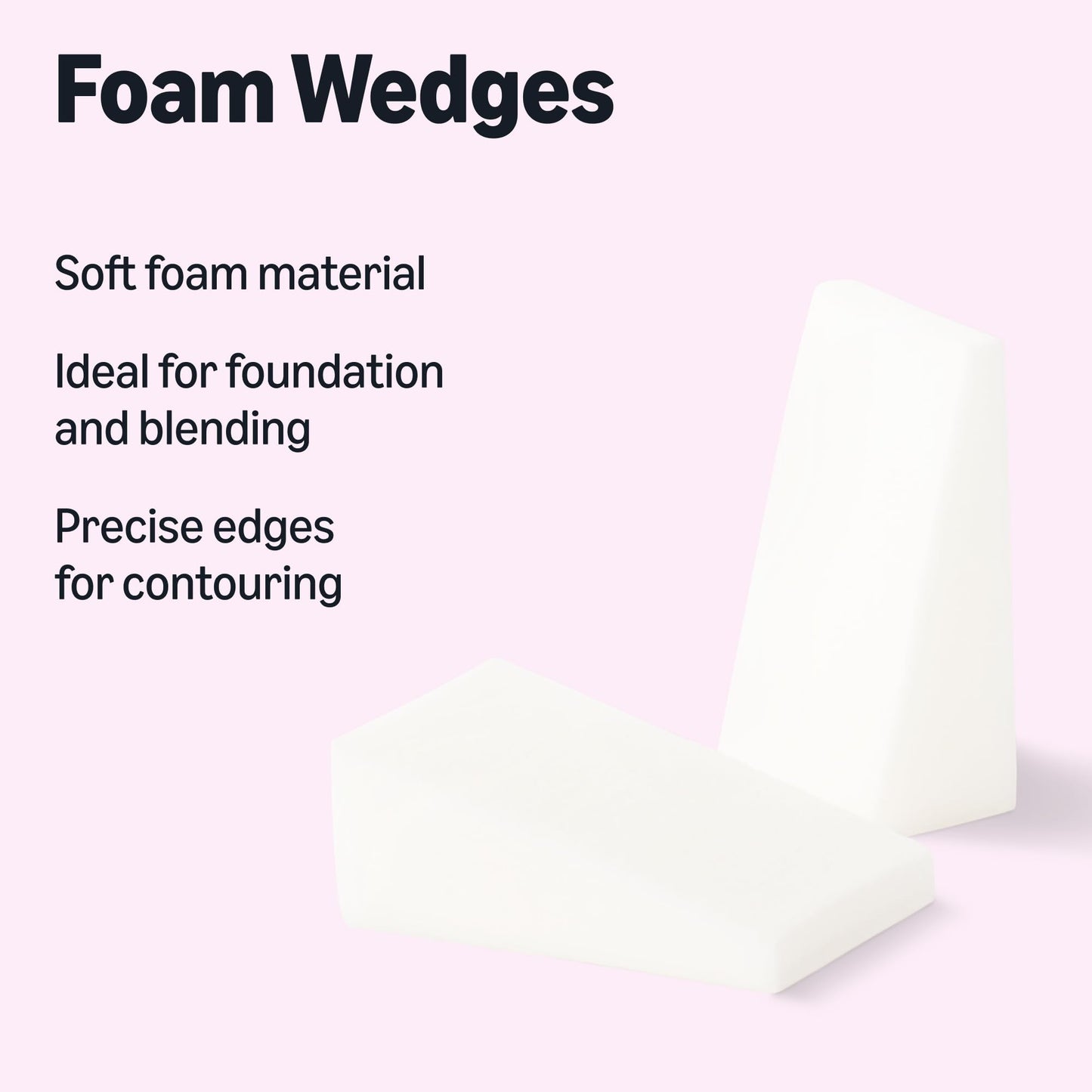 Amazon Essentials Cosmetic Foam Wedges For Makeup, 32 Count (Pack of 2) (Previously Amazon Basics) Beauty and Personal Care Amazon Essentials