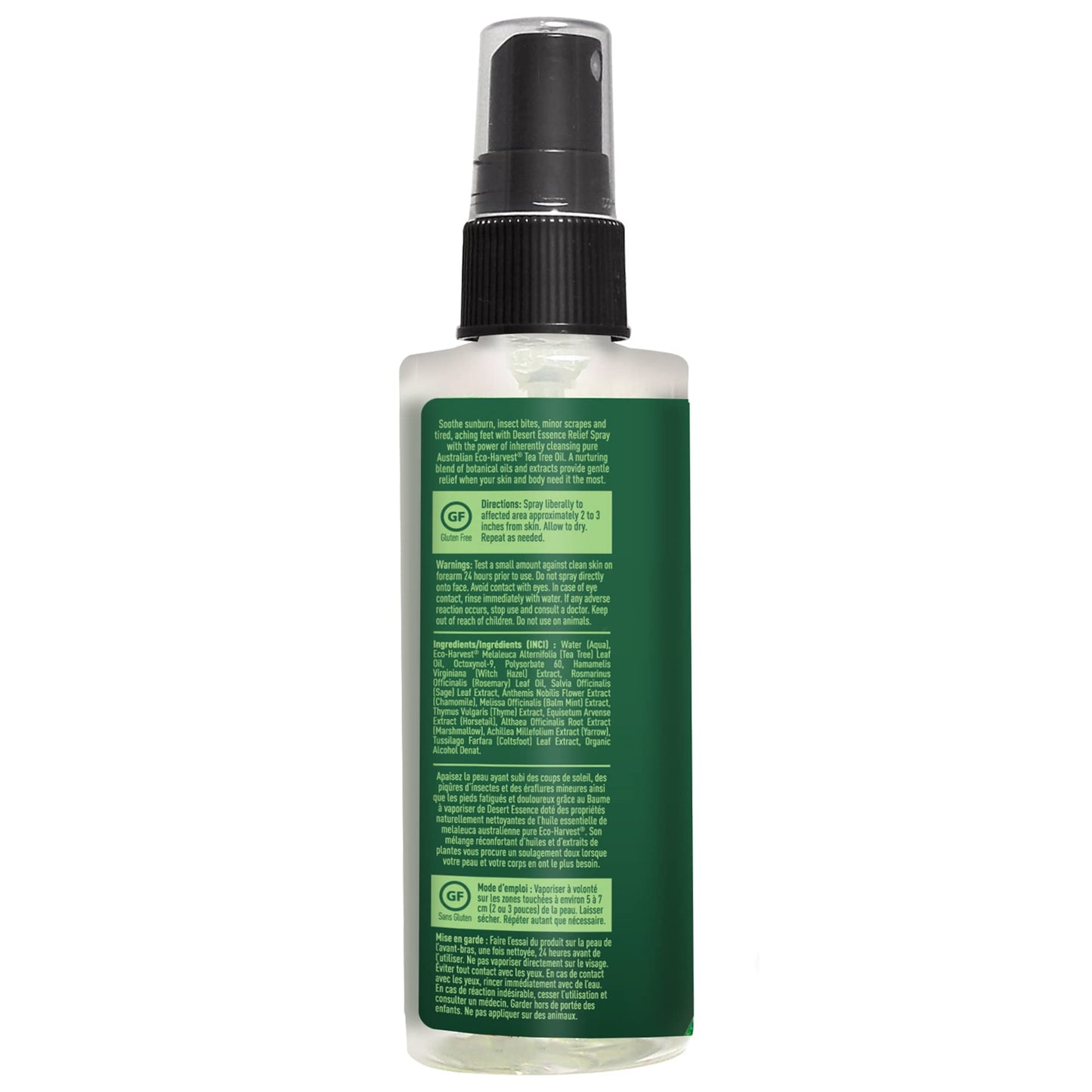 Desert Essence Tea Tree Relief Spray, 4 Ounce -- 6 per case.