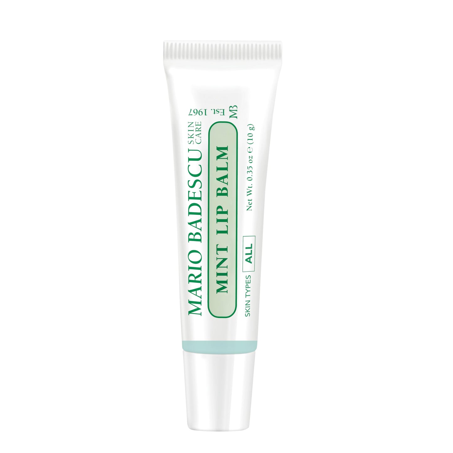 Mario Badescu Moisturizing Mint Lip Balm for Dry Cracked Lips, Infused with Coconut Oil and Shea Butter, Ultra-Nourishing Lip Care Moisturizer
