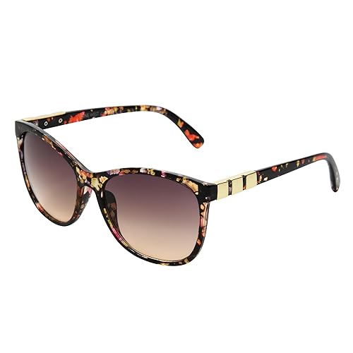 Nine West Women's Vika Cat Eye Sunglasses, Black, 53 mm