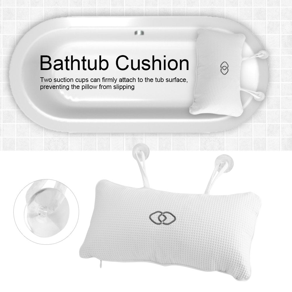 Inflatable Bath Pillows for Tub, Non-Slip Bathtub Spa Pillow Bath Cushion with Suction Cups Head Neck Support, Bathing Accessories Beauty and Personal Care Hongzer