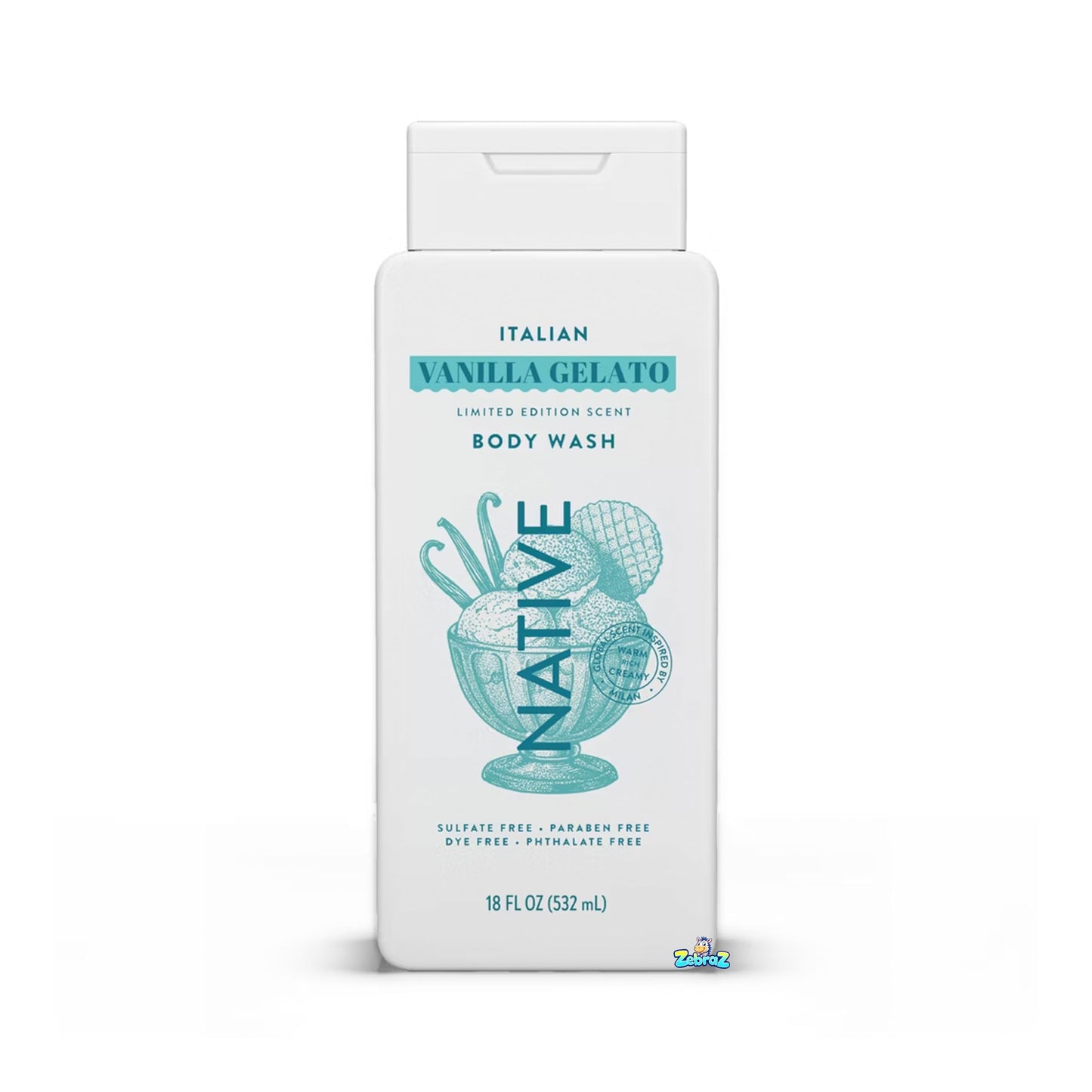 Native - Passport Limited Edition Global Flavors Sulfate-Free Body Wash - Italian Vanilla Gelato - 18 fl oz - Pack Of 02 Beauty & Personal Care Native