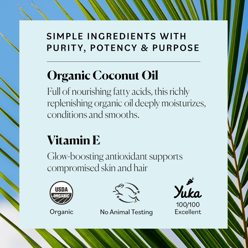 Sky Organics - Organic Coconut Oil & Vitamin E, 16.9 fl oz - Skin & Hair Ultra-Hydrating Oil - Fatty Acids & Antioxidants
