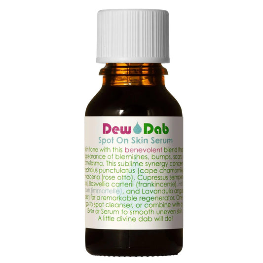LIVING LIBATIONS - Organic DewDab Acne Spot Treatment | Natural, Wildcrafted, Clean Beauty (.5 fl oz | 15 ml)