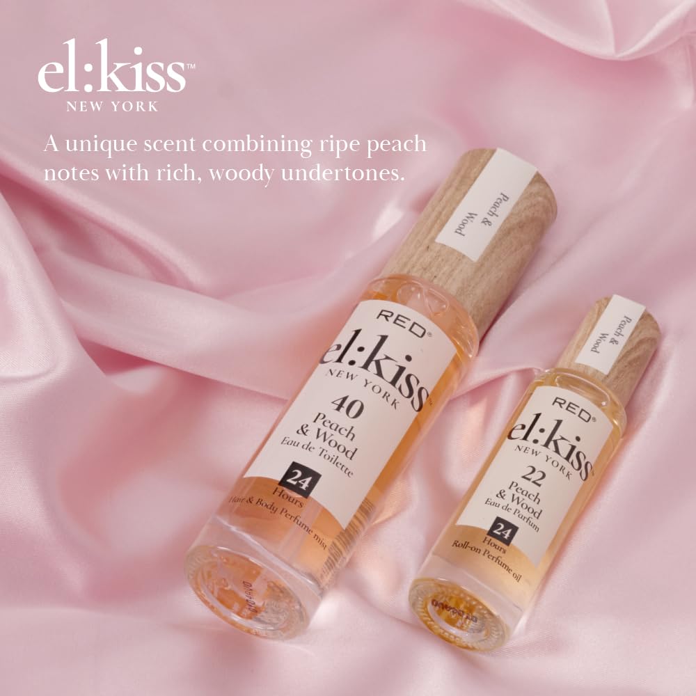 EL:KISS Hair Perfume & Body Mist, Peach & Wood Inspired by Tom F Bitter Peach, Eau de Toilette 30mL (1.01 Fl Oz), Hydrating & Long-Lasting, Alcohol Beauty & Personal Care EL:KISS