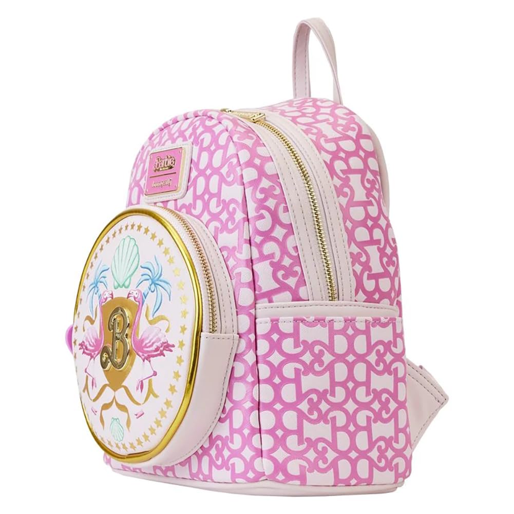 Loungefly Barbie The Movie Logo Double Strap Mini Backpack